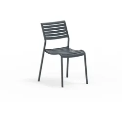 Nina moderner Gartenstuhl stapelbar Antikgrau