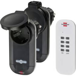 Brennenstuhl RC CE1 0201 1507030 Funk Steckdosen-Set 3teilig Außenbereich 1000 W
