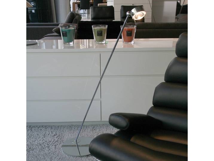 Top Light Designer Stehlampe PUK, chrom / silber, für Wohn- / Esszimmer, Metall, Design