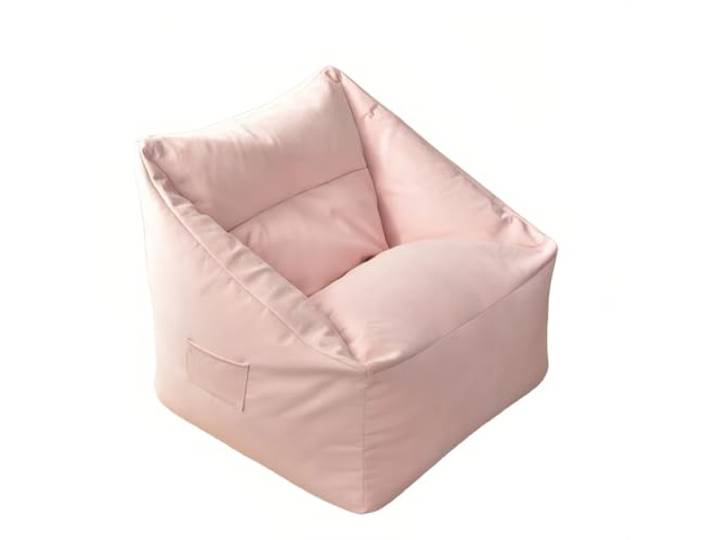 Xumh2024-3 Sitzsack Lazy Sitzsack-Sofa, einzelner Tatami-Bodenstuhl, kompakter Lounge-Sessel for kleine Räume(Pink)