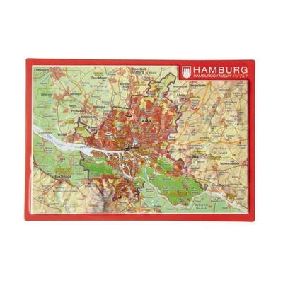 Reliefpostkarte Hamburg, Taschenbuch von Andre Markgraf,Mario Engelhardt, Georelief Vertriebs GbR