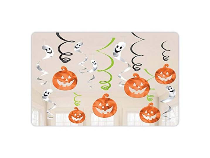 Amscan International 670460 pompoenen en geesten swirls hangende decoratieve verpakking