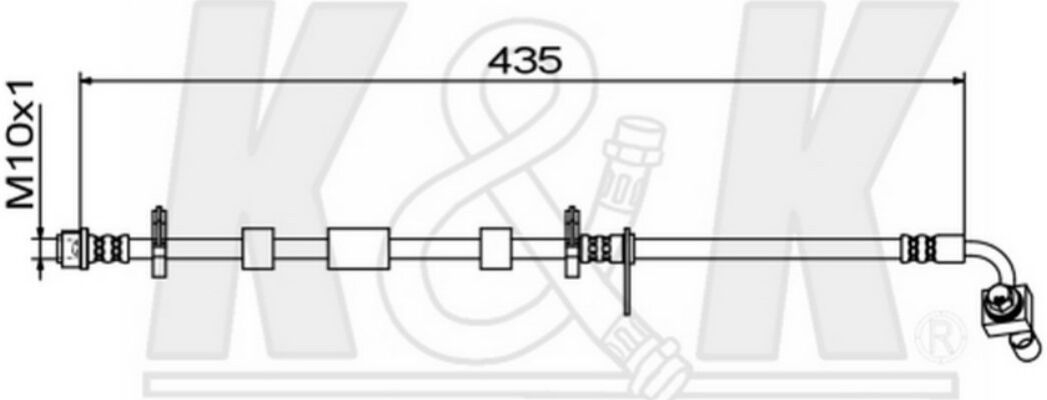 K&K FT1929 Bremsschlauch