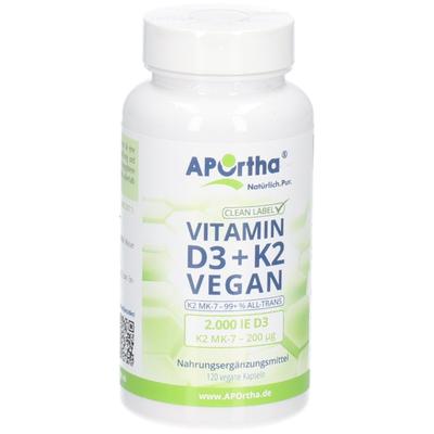Aportha D3 2.000 I.e.+K2 Mk-7 Cyclo 200 µg veg.Kps 120 St Kapseln