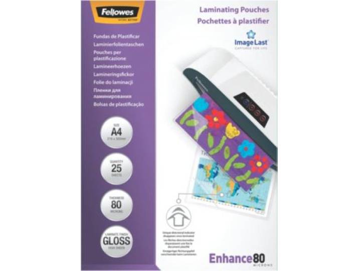 Fellowes - Consommable De Bureau Pour Plastifieuse A4 80 Micr