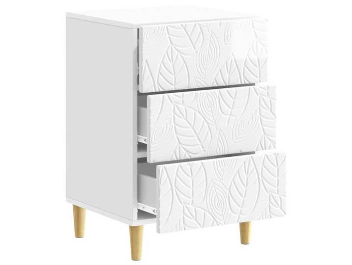 Petite Table intérieure - Table de chevet Blanc brillant 43x39 5x66 5 cm - design élégant(49477)
