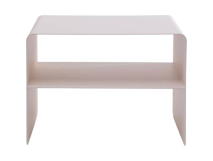 Kare Design Couchtisch Lounge S, weiß, 58x37x44 cm, Beistelltisch 50 kg max. Belastbarkeit, Stahl pulverbeschichtet, modernes Design, klare Linien, pflegeleicht, fürs Wohnzimmer