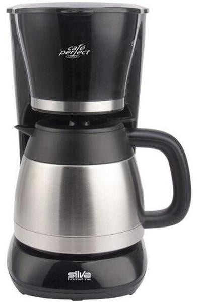 Silva Schneider KA-T 4505 Koffiezetapparaat met thermische kan, 1 liter, Zilver/Zwart