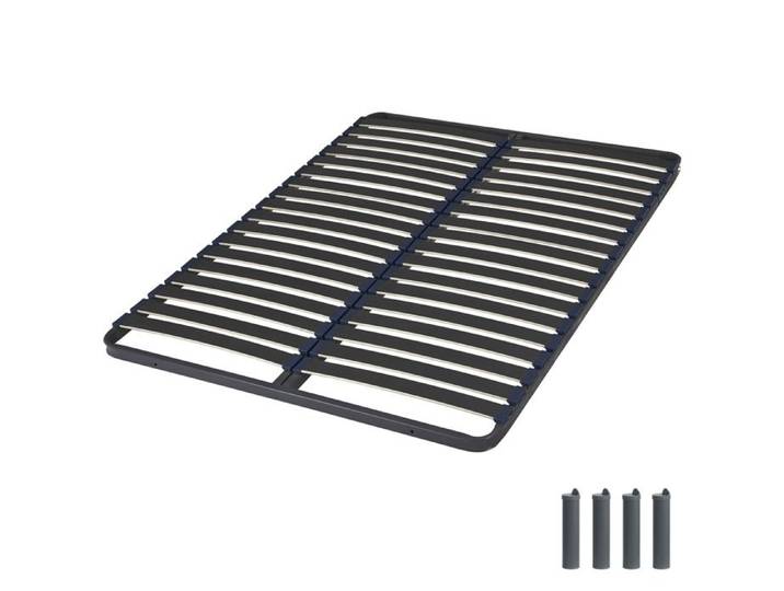 Sommier + jeu de pieds 140x200 C39 2x18 lattes