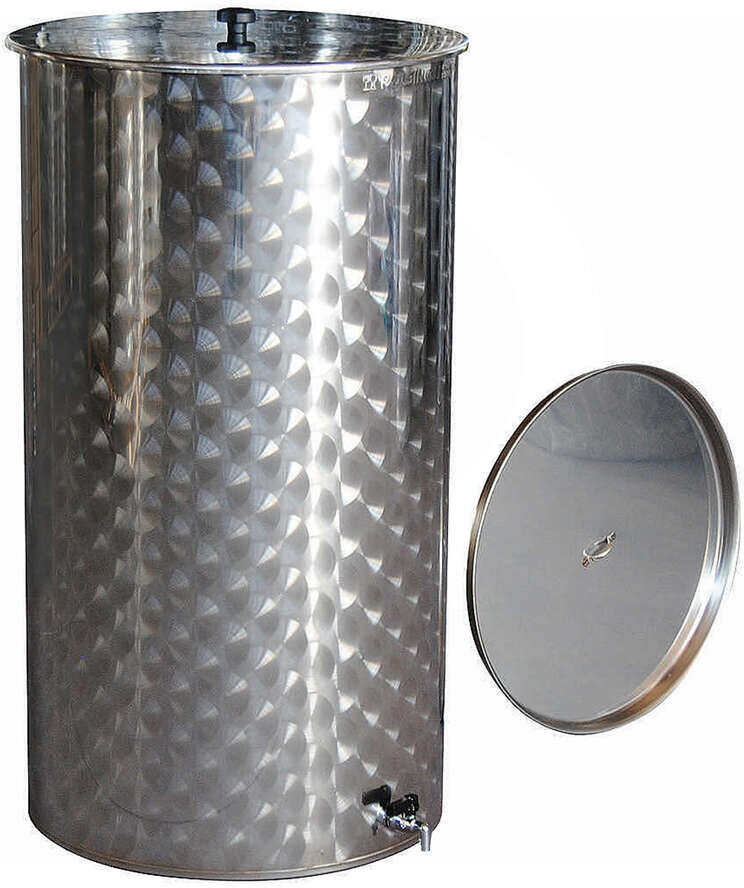 Polsinelli Serbatoio Inox vino 150 L galleggiante a olio