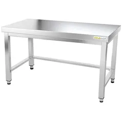 Arbeitstisch aus Edelstahl Unterbau 1600 x 500 mm mit PREMIUM / Verstärkung GOLDINOX
