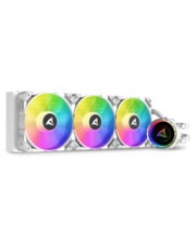 Sharkoon S90 RGB White AIO 360mm Wasserkühlung AM3 AM4 AM5 Skt FM1 FM2 1150 1151 1155 1156 1200 1700 2011 2066 TR4 71,5 mm 600 rpm 12 V 77,606 cfm (4044951038619)