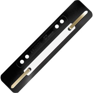 Leitz 3710-00-95 Heftstreifen Kunststoff schwarz, 25 Stück