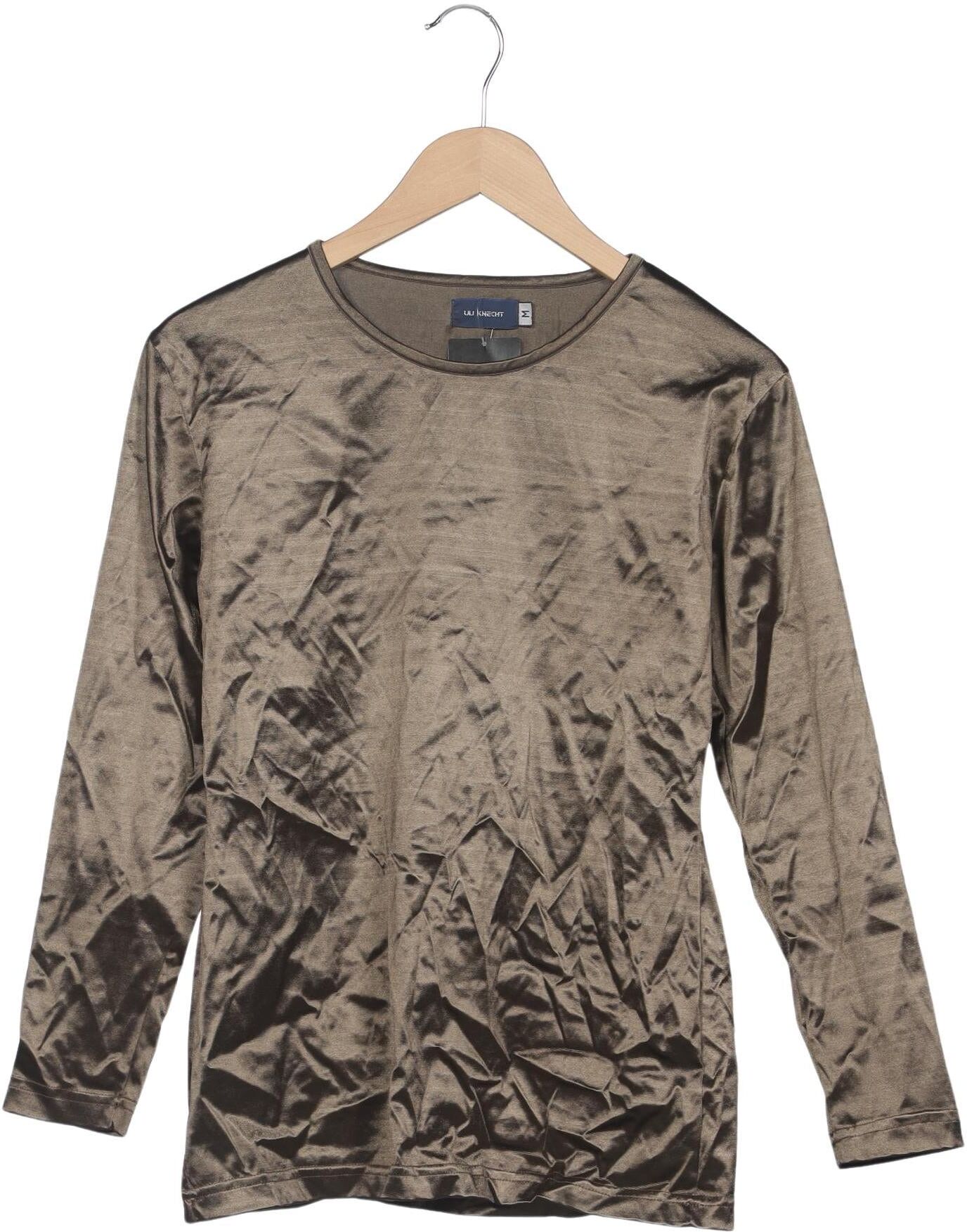 Uli Knecht Damen Langarmshirt, Beige, Gr. M, Synthetik / Elasthan - Second Hand
