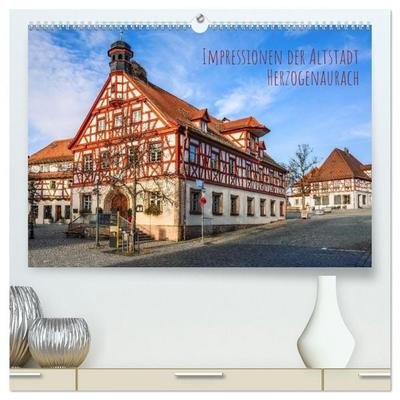 Impressionen der Altstadt Herzogenaurach (hochwertiger Premium Wandkalender 2027 DIN A2 quer), Kunstdruck in Hochglanz