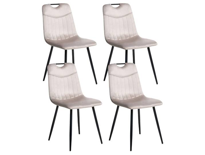 ESSZIMMERSTUHL 4er-Set Taupe Argyle