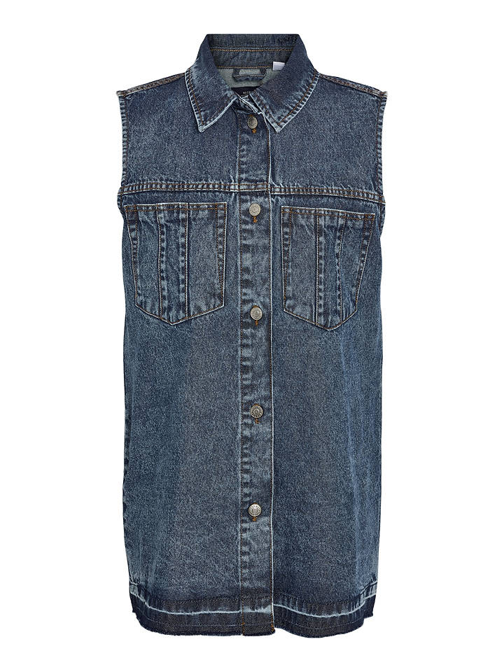 Noisy may Jeans-Top in Dunkelblau - S