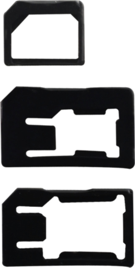 Bigben Connected PacksimadaptorV2 SIM-kaart adapter voor standaard, Micro-SIM en Nano-SIM, zwart