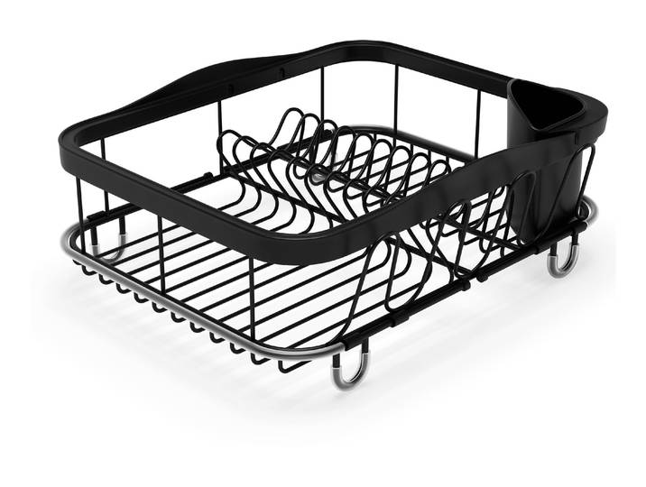 Geschirrständer UMBRA Sinkin , schwarz, B:29cm H:14cm T:36cm, Geschirrständer, Geschirrständer