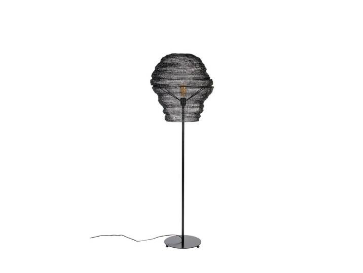 Zuiver Stehleuchte Lena, Schwarz, Metall, 154 cm, Lampen & Leuchten, Innenbeleuchtung, Stehlampen, Stehlampen