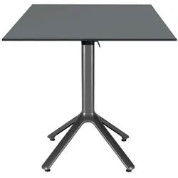 RestooTab - Klappbarer Outdoor Tisch Nemo anthrazit 70x70cm Dekor anthrazitgrau