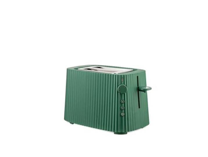 Alessi Plissé - Grille-Pain à Six Niveaux de Brunissage\, 850 W\, Vert Grille-pain dessiné par Michele De Lucchi\, pour griller le pain avec six niveaux de brunissage