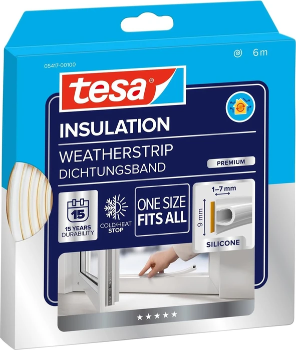 Tesa tesamoll Silikondichtung Premium Flexible 6mx9mmx7mm weiß
