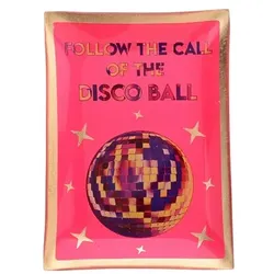 Love Plates Glasteller M mit Motiv Follow the call of the disco ball