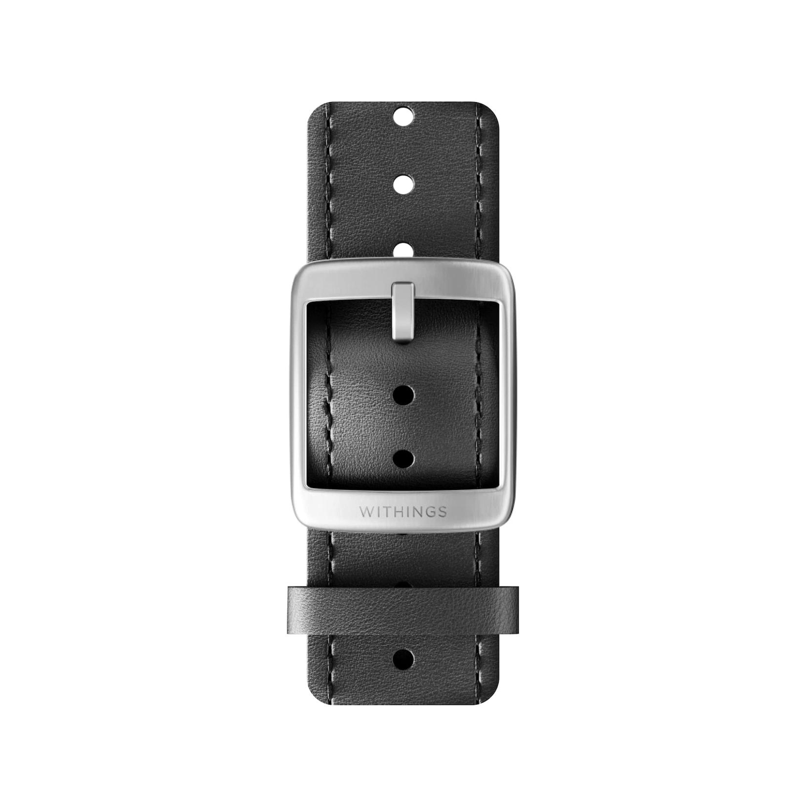 Withings Leather Wristband 20mm Schwarz Armband