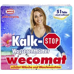 Wasserenthärter Wecomat Kalk-Stop Tabs 51x16 g 16 g, 51 Tabs, schützt vor Kalkablagerungen