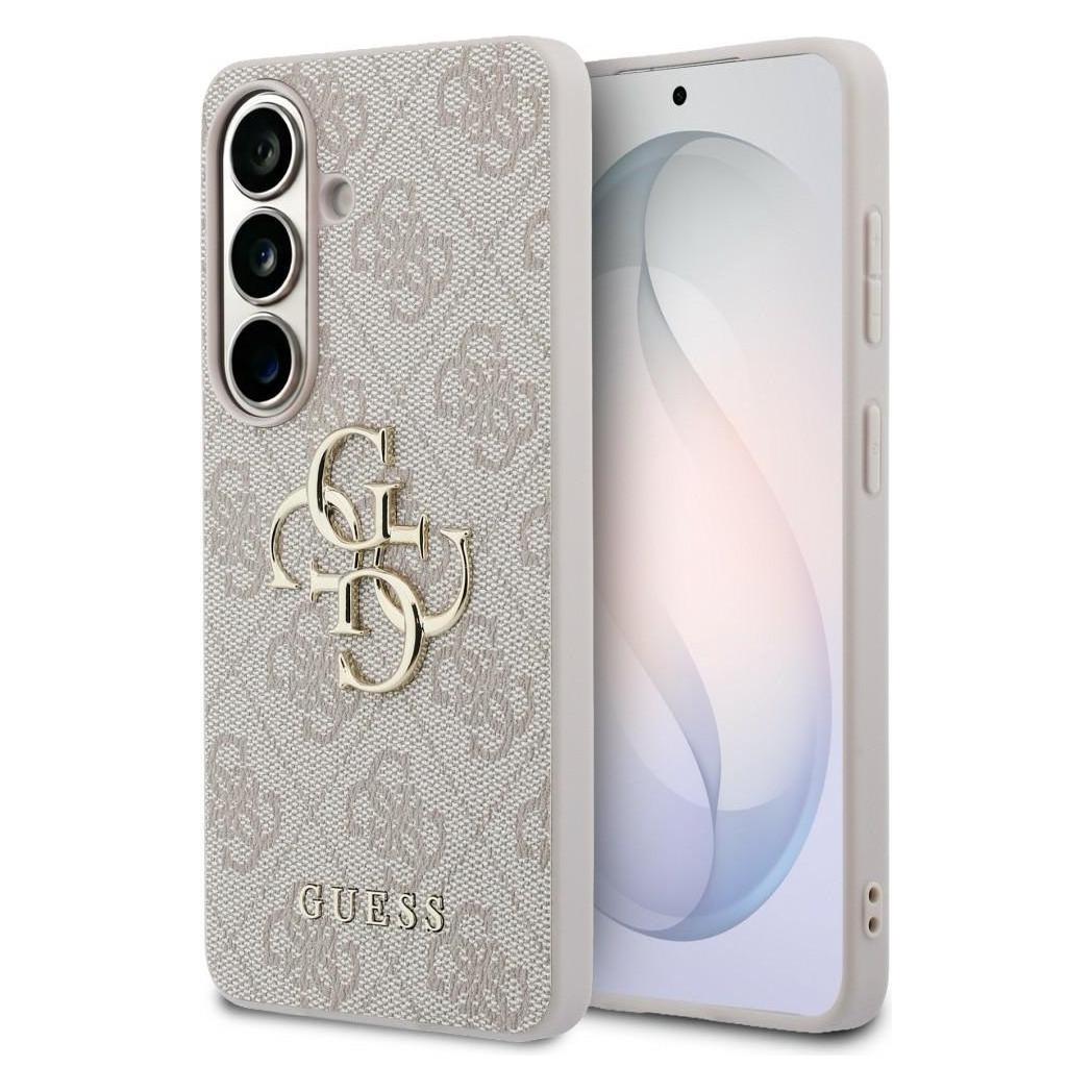 Guess - Hardcase 4G Big Metal Logo (GUHCS26S4GMGPI) - Samsung Galaxy S26 - Pink (Samsung Galaxy S26) (GUHCS26S4GMGPI)