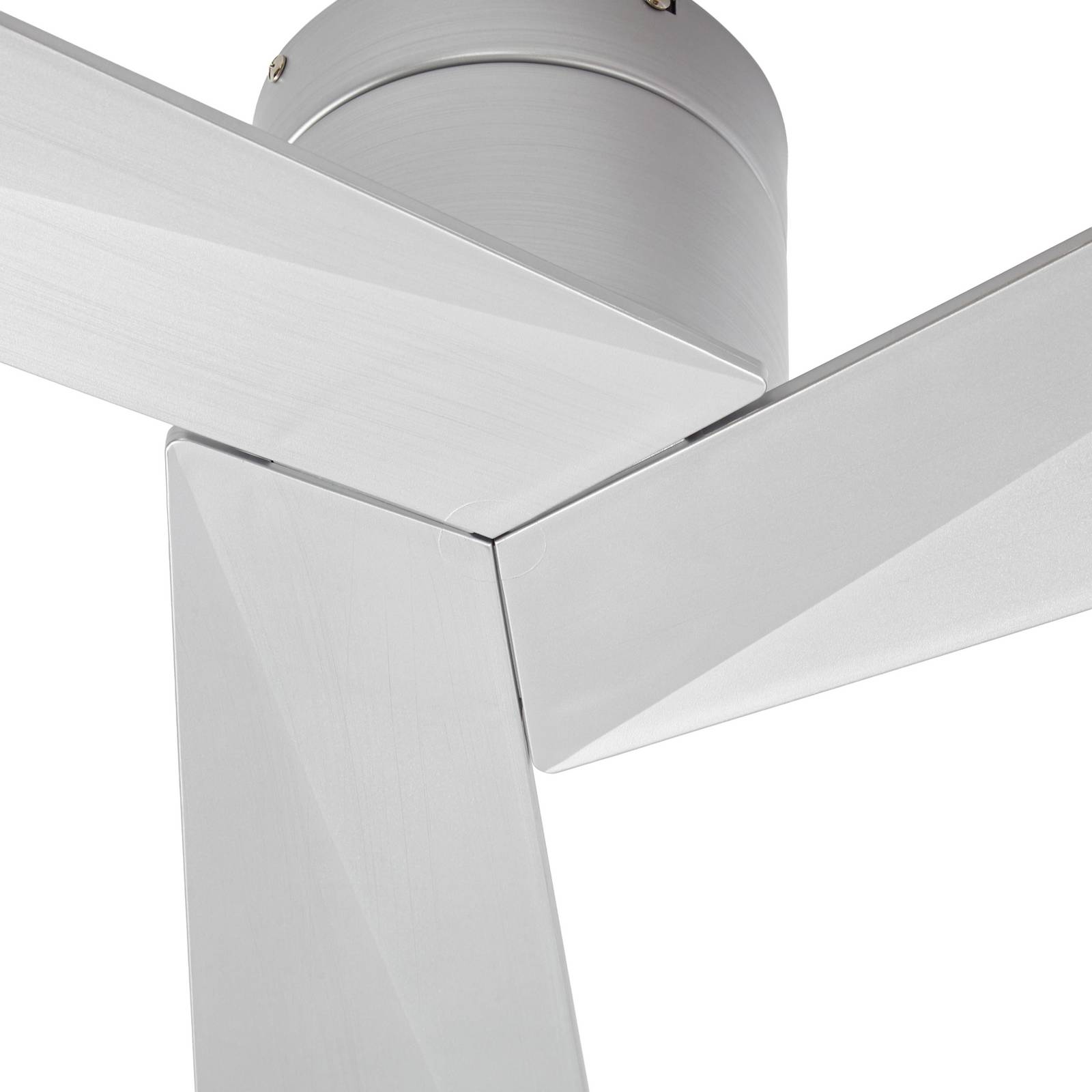 Lucande Deckenventilator Ventoro, Ø 132 cm, silber, Metall Ventoro, chrom / silber, für Wohn- / Esszimmer, Metall, Modern