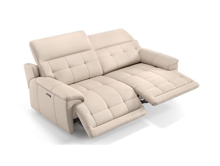 Leder 3 Sitzer VEGAS Sofagarnitur mit Funktion