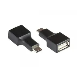 Alcasa USB-AD201 Kabeladapter USB C USB A Schwarz