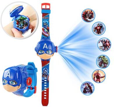 Modern Mode Marketplace Projection Kids Digital Watch Frozen Character School Gift captai America