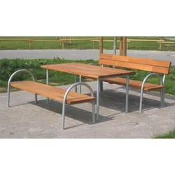 Gartentisch Duluth 200 x 49 x 43,5 cm - Terrassentisch aus sibirischer Lärche, naturbelassen - Holztisch für den Outdoorbereich