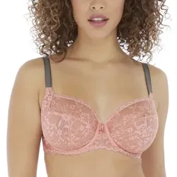 Freya BH Offbeat Undewired Side Support Bra Rosa K 90 Damen