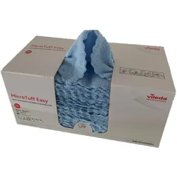 Vileda Microfasertuch MicroTuff Easy 30x30cm blau VE=50 Stück, Reinigungsutensil, Blau