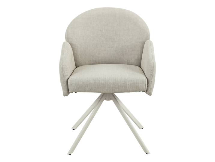 Polsterstuhl Holly Microfaser Webstoff beige