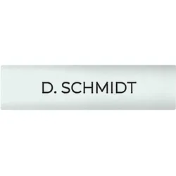 DoorBird D21x Namensschild für eine Ruftaste, individuelle Gravur – RAL 9016