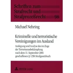 Kriminelle und terroristische Vereinigungen im Ausland, Fachbücher von Michael Nehring