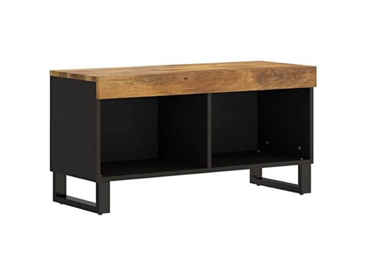 Heofavd TV-Schrank 85x33x43,5 cm Massivholz Lowboard Mango