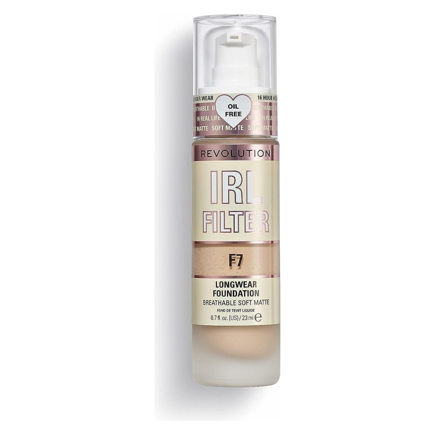 Makeup Revolution IRL Filter Longwear Foundation - Long-lasting makeup 23 ml - (F7) (1186070)