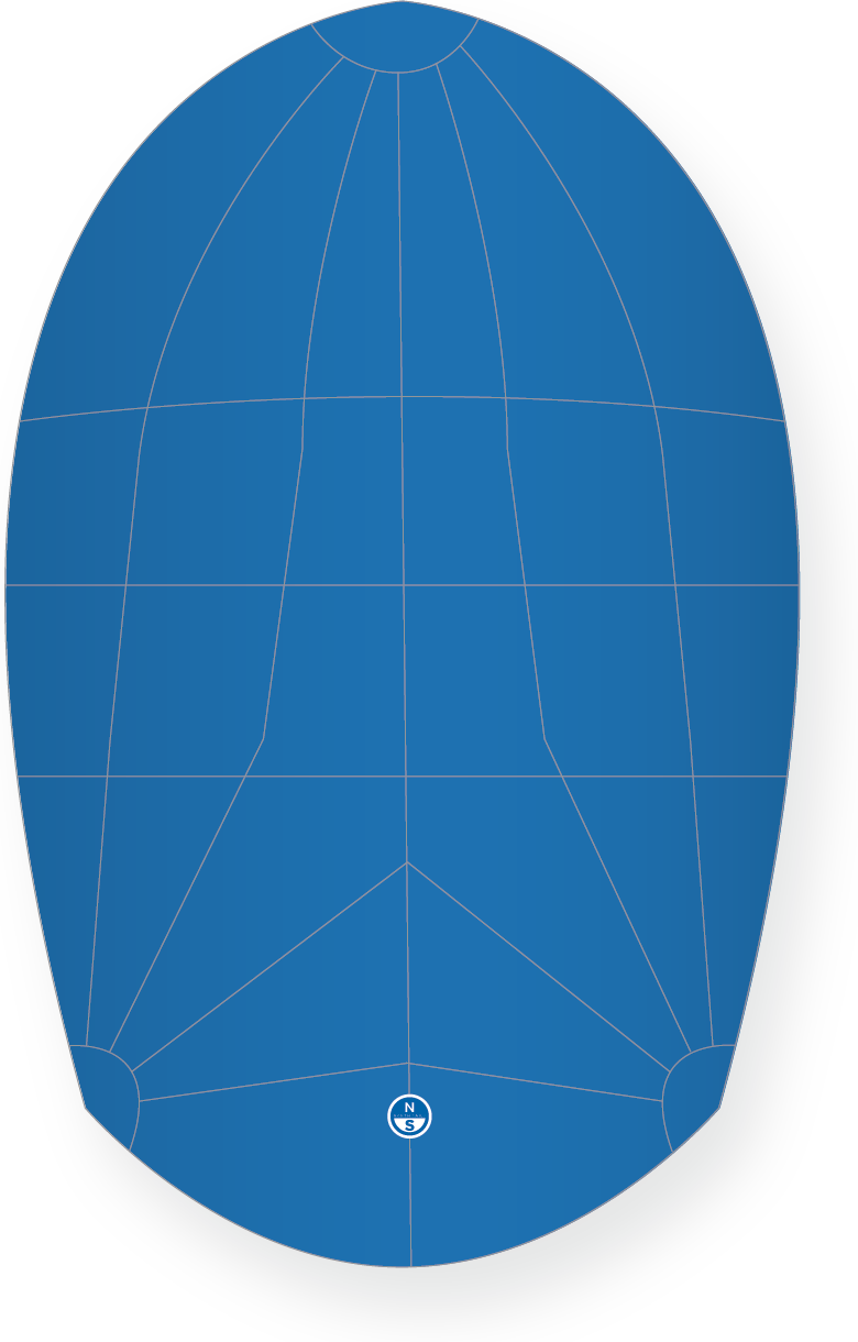North Sails THISTLE FULL RADIAL 0.5oz SPINNAKER Dark Blue