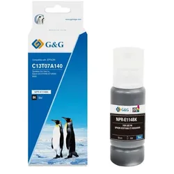 G&G Kompatibel mit Epson 114/ C13T07A140 Tinte EcoTank (70ml) Schwarz