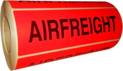 Warnetiketten Airfreight, 500 Stück