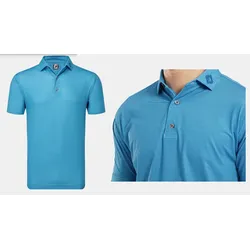 Footjoy Oktagon Lisle - Poloshirt für Herren  - Blue Sky (81575) Herren Gr. L