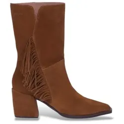 Wonders für Damen. M-6404 Charme Lederstiefel braun (36), 3 bis 5 cm, Keine, Lässig