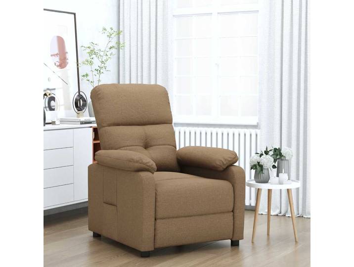 Fauteuil Inclinable Marron Tissu Vidaxl