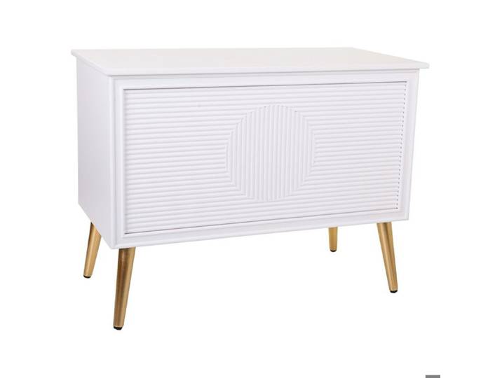 Banc coffre en bois blanc 83x41 5x62 5